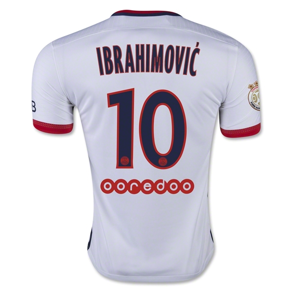 PSG 2015-16 IBRAHIMOVIC #10 Away Soccer Jersey